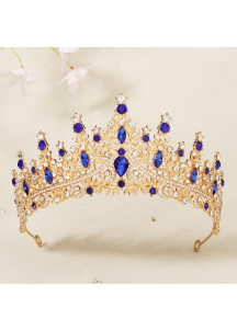 Diadema de Noche de Cristal Negro con Estilo Barroco de Lujo