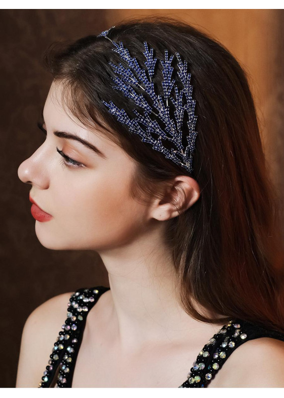 Sparkling Crystal Headband with Modern Ice Queen Design