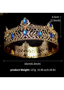 Exquisite Crown with Delicate Floral Design Enhanced by Precious Crystals