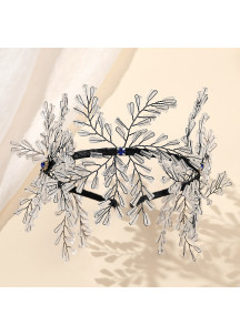 Winter Ice Headpiece with Translucent Crystal Branches