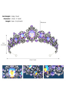 Diadema majestuosa de esmeraldas relucientes