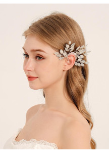 Delicate Silver Leaf Hair Ornament: Forest Queen Elegance