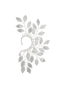 Delicate Silver Leaf Hair Ornament: Forest Queen Elegance