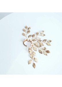 Delicate Silver Leaf Hair Ornament: Forest Queen Elegance