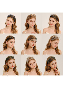 Crystal Hair Slide: Mythical Floral Design