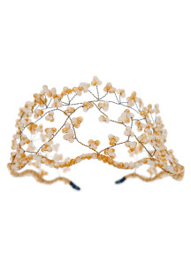 Crystal Hair Slide: Mythical Floral Design