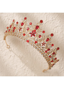 Evening Tiara: Floral Motif Design with Sparkling Stones