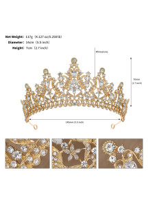 Evening Tiara: Floral Motif Design with Sparkling Stones