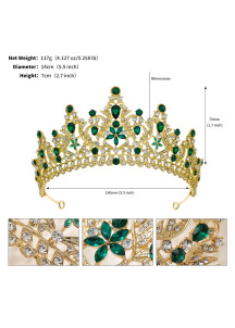 Diadema de Noche: Diseño con Motivos Florales y Piedras Centelleantes