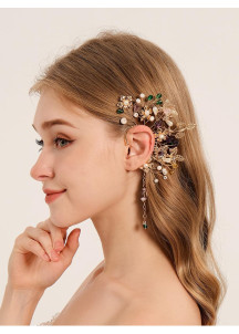 Delicate Crystal Flower Hair Ornament - Elegant Elegance