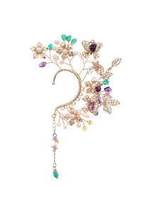 Delicate Crystal Flower Hair Ornament - Elegant Elegance