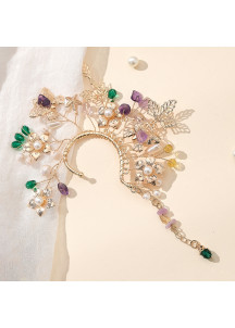 Delicate Crystal Flower Hair Ornament - Elegant Elegance