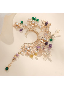 Delicate Crystal Flower Hair Ornament - Elegant Elegance