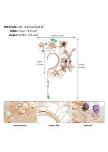 Delicate Crystal Flower Hair Ornament - Elegant Elegance