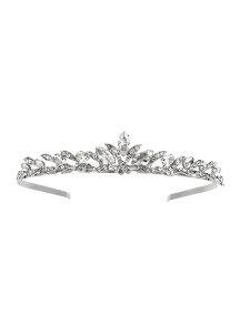 Festive Headband Tiara Adorned with Sparkling Crystals