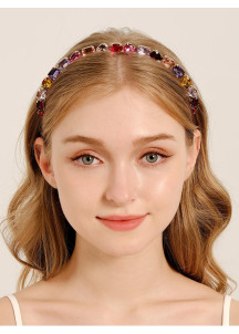 Stunning Multicolored Gemstone Headband