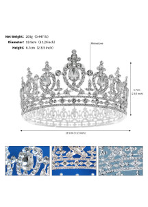 Majestic Crown with Iridescent Reflections