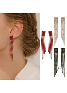 Sumptuous Crystal Fringe Earrings