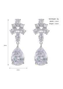 Exquisite Earrings Featuring Cut Crystals and Sterling Silver