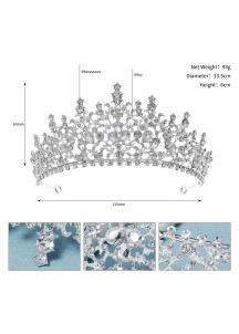 Diadema de Reina Deslumbrante para Noche con Cristales Brillantes