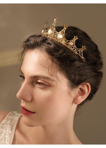 Evening Tiara with Green and Black Crystals, Fit for a Queen