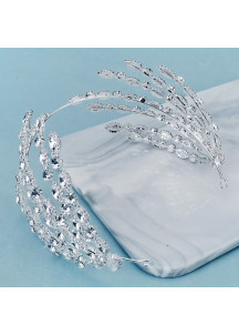 Bridal Headband Fit for a Beauty Queen, Adorned with Sparkling Crystals