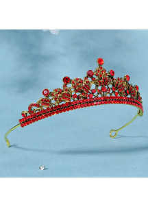 Evening Tiara Adorned with Dazzling Green Stones, Inspired by the Forest