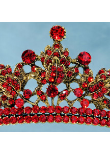 Diadema de Noche Ornada con Piedras Verdes Deslumbrantes, Inspirada en el Bosque