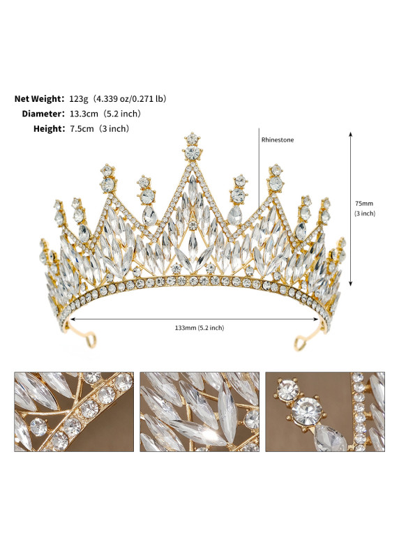 Elegant Gold and Sapphire Tiara