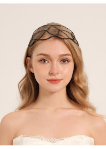 Black Pearl Headband with Minimalist Bohemian Style