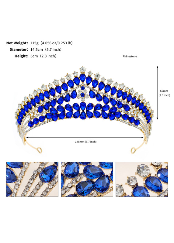 Diadema de Noche: Diseño Real Ornado con Strass Verdes Centelleantes