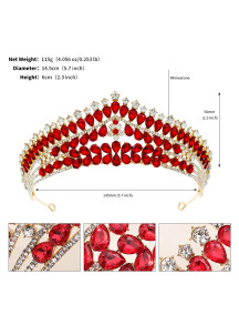 diadème de soirée design royal orné de strass verts étincelants