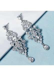 boucles d'oreilles pour soirée pas cher rehaussés de strass