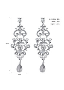 boucles d'oreilles pour soirée pas cher rehaussés de strass