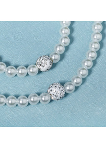 Classic-Style Pearl Evening Jewelry Set