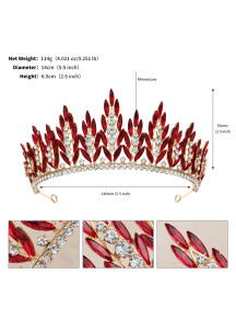 parure étincelante pour mariée design audacieux (diadème + collier + boucles d'oreilles)