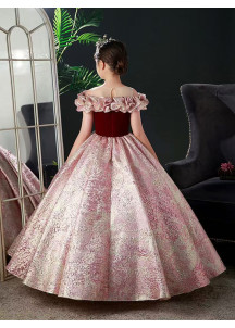 robe de demoiselle d'honneur princesse avec jupe volumineuse