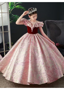 robe de demoiselle d'honneur princesse avec jupe volumineuse