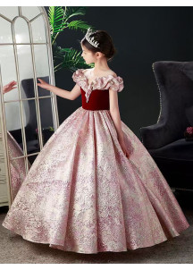 Vestido de Dama de Honor Princesa con Falda Voluminosa