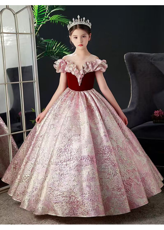 robe de demoiselle d'honneur princesse avec jupe volumineuse