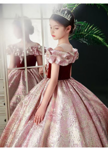 Vestido de Dama de Honor Princesa con Falda Voluminosa