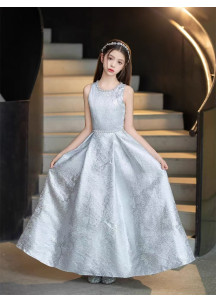 Silver Child's Procession Dress, Simple yet Sophisticated