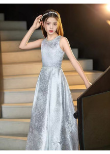 Silver Child's Procession Dress, Simple yet Sophisticated