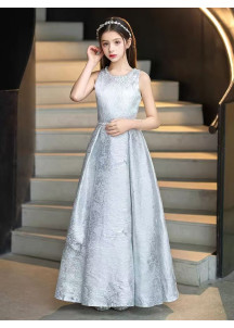 Silver Child's Procession Dress, Simple yet Sophisticated