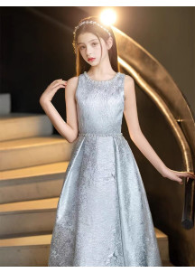 Silver Child's Procession Dress, Simple yet Sophisticated